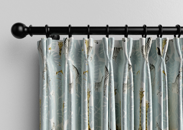Wild Thing, Powder Blue - Made to Measure Curtains - Image 10
